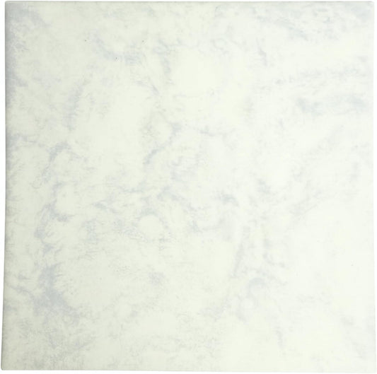 Tenedos HTCPW Soft Marble Look 6"x6" Porcelain Tile – White Gray Matte Stone-Style Wall & Backsplash Tile for Bathroom Kitchen Shower