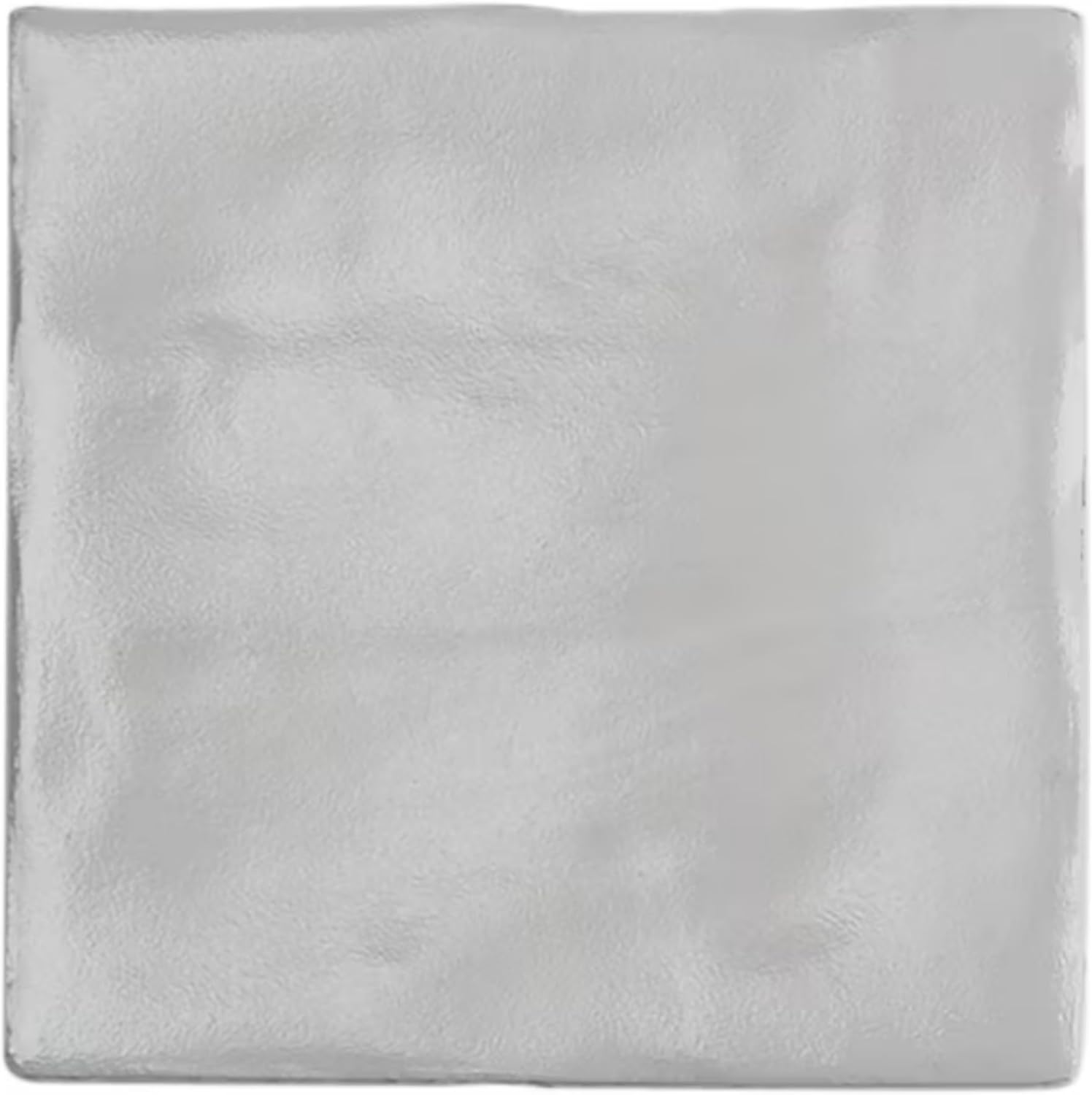 Tenedos 4x4 Inch HTCFD Premium Quality Matte Zellige Ceramic Tile with Subtle Shimmer | Handmade Look Moroccan Square Wall Tile for Kitchen Backsplash & Bathroom Wall