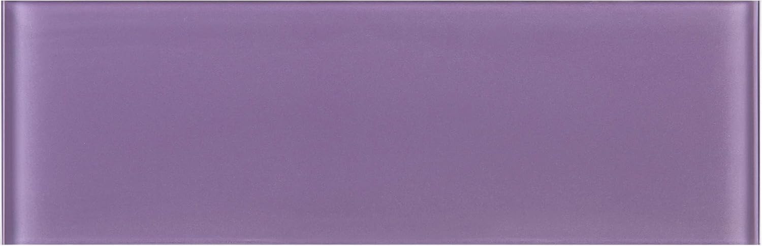 4x12 Purple Glass Subway Tile