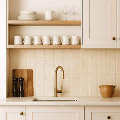 Tenedos Matte Porcelain Subway Zellige Look Tile – 4x4 Inches Wall and Floor, Backsplash for Kitchen, Bathroom, Shower,Fireplace Accent-for Restaurant Hotel Cafe Spa