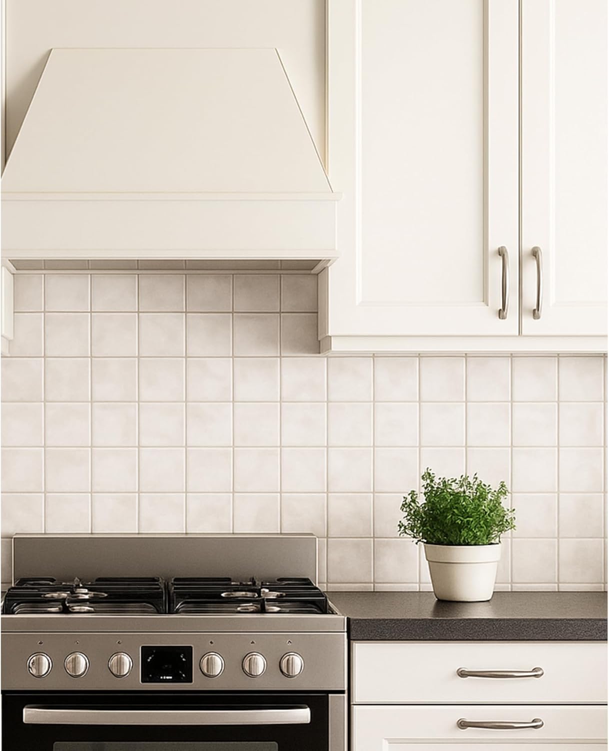 Tenedos Matte Porcelain Subway Zellige Look Tile – 4x4 Inches Wall and Floor, Backsplash for Kitchen, Bathroom, Shower,Fireplace Accent-for Restaurant Hotel Cafe Spa