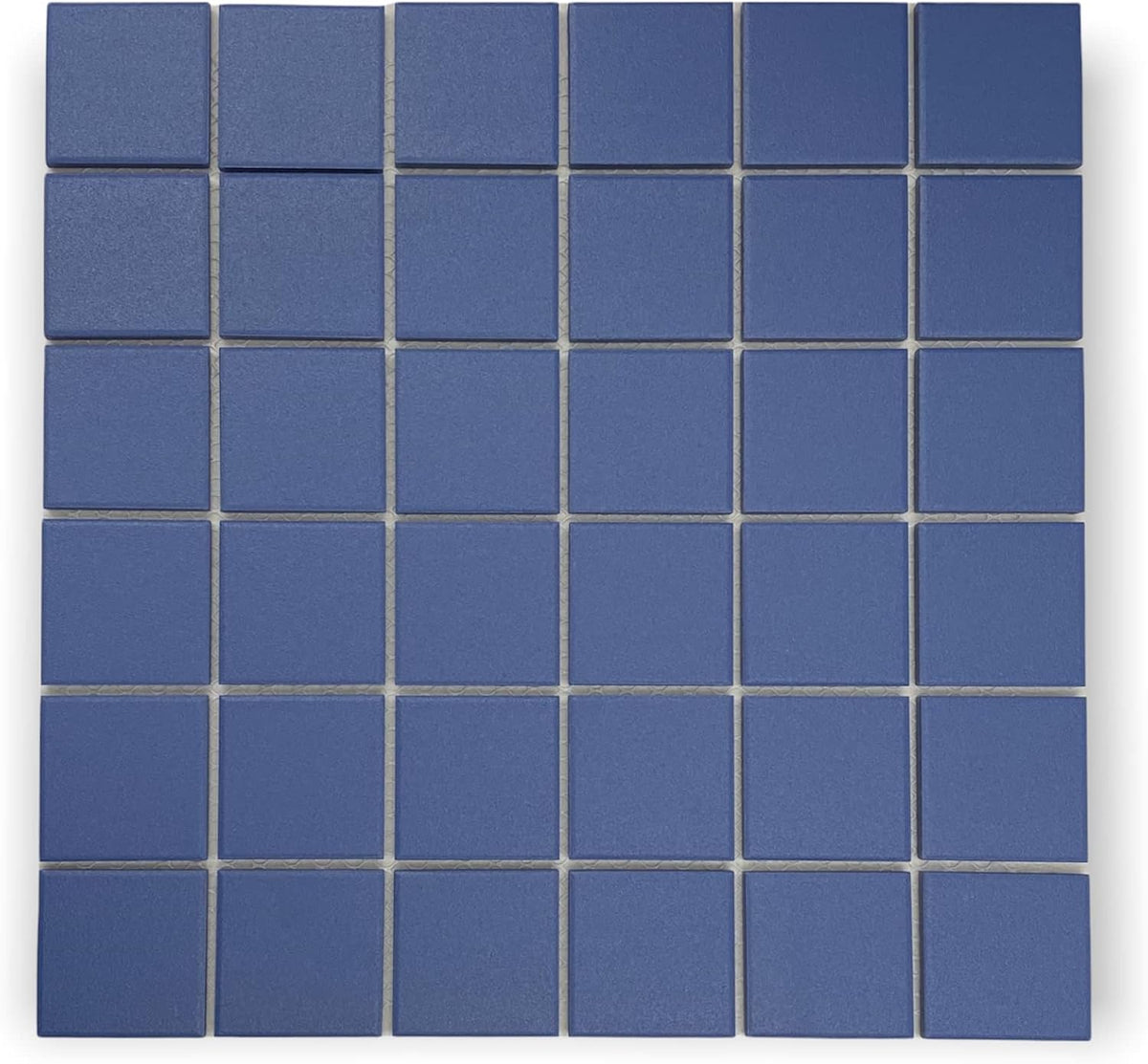 Blue Jay Unglazed Porcelain Decorative Accent Panel – 2x2 Square Mosaic Design for Wall, Floor, Pool, Kitchen & Bathroom – 1 Sheet