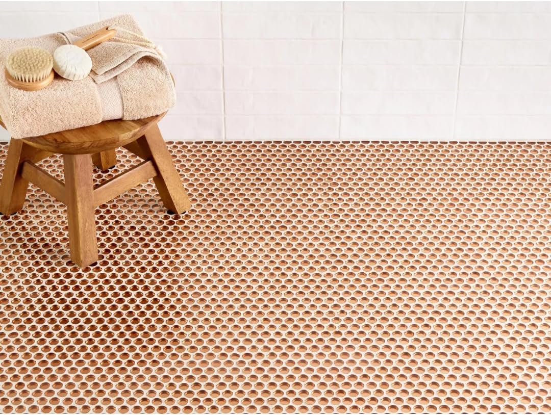 Tenedos HTC333 Shimmer Glossy Penny Round Glass Mosaic Tile 12x12 Sheet for Bathroom Wall, Shower, and Kitchen Backsplash – Sparkling Reflective Finish