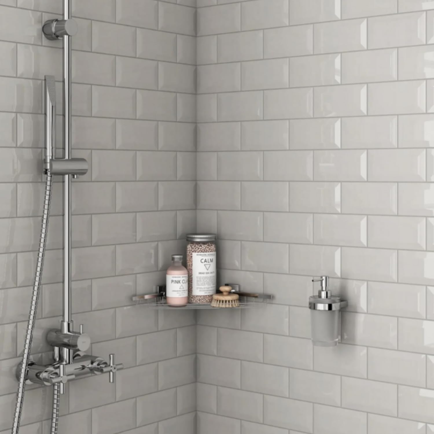Tenedos 3x6 Bright Almond Beveled Glossy Ceramic Subway Tile – Premium Wall Tile for Kitchen Backsplash, Bathroom Shower, Laundry Room & Accent Walls (10 Pieces)