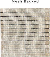 Almond Grove Decorative Beige Wood Look Porcelain Accent Panel – Matte Finish – Waterproof Floor & Wall Use – 1 Sheet