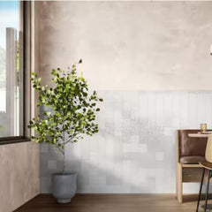 Tenedos 4x4 Inch HTCFD Premium Quality Matte Zellige Ceramic Tile with Subtle Shimmer | Handmade Look Moroccan Square Wall Tile for Kitchen Backsplash & Bathroom Wall