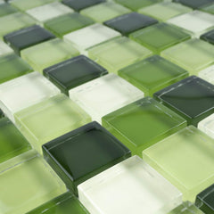 Forest Glint Square Tile – 1 Mesh Sheet for Interiors