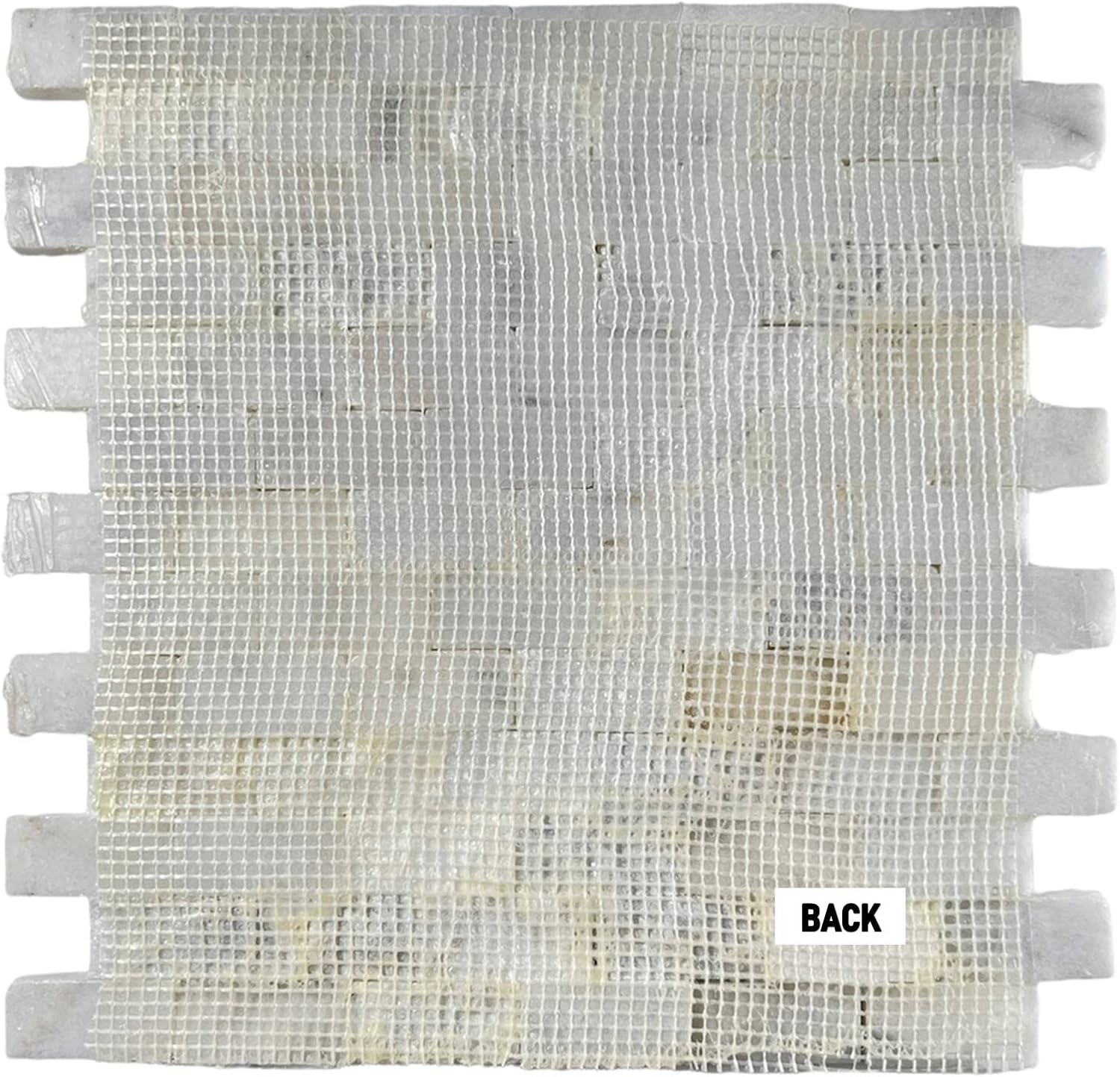 Carrara Split Face 1x2 Marble Mosaic Tile