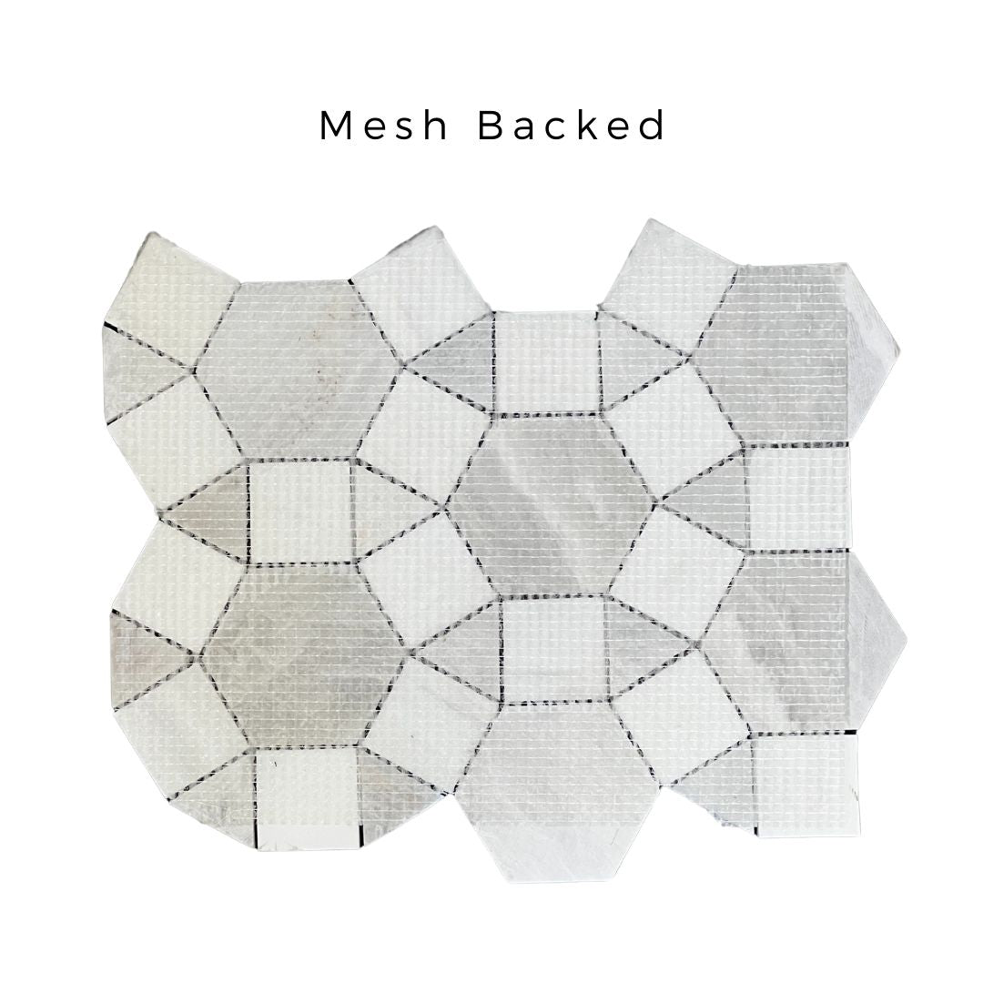 Tenedos HTC193 Crystal Nexus Marble Mosaic Tile