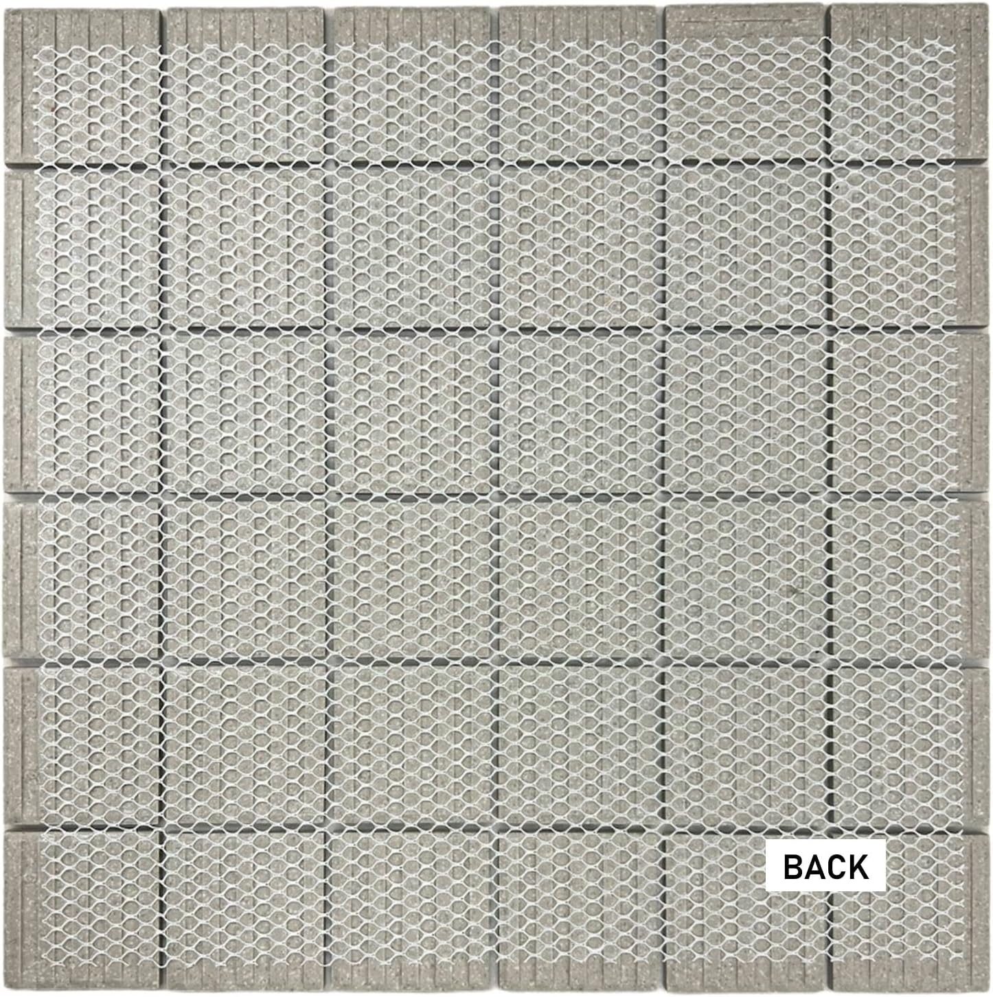 12x12 Matte Grey Unglazed Porcelain Square Tile – Italian Inspired Modern Floor-Wall Mosaic