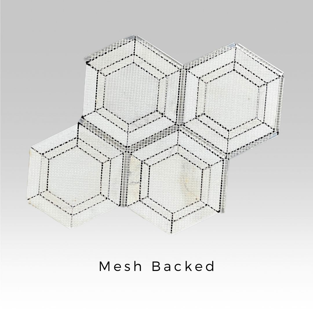 Tenedos HTC151 Pyrite Stone Metal Blend Mesh Mounted Mosaic Tile 10.83 in. x 12.44 in. x 8mm (0.94 sq. ft/Case) (Silver)