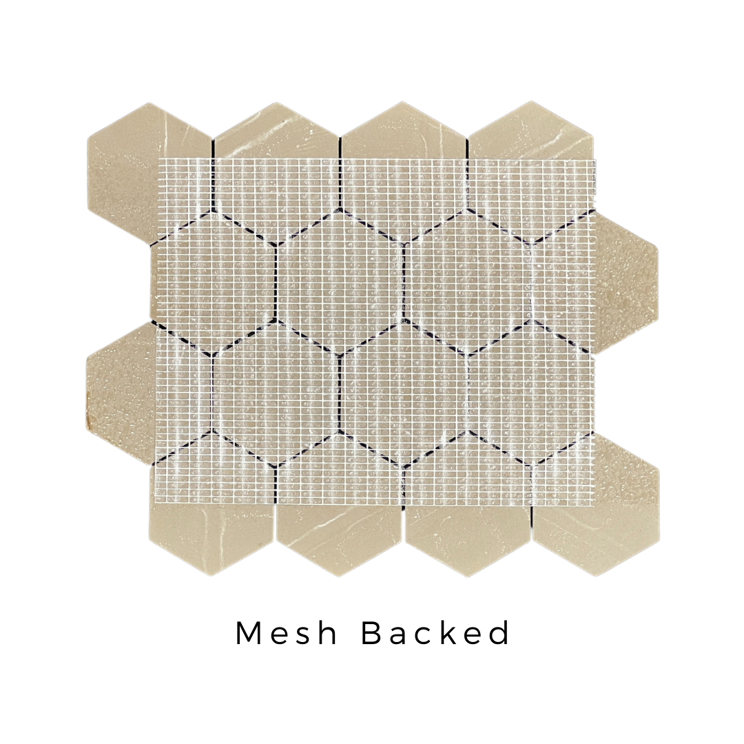 Tenedos Emerald Hexagon Porcelain Mosaic Tile- 1 piece