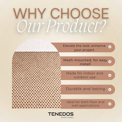 Tenedos HTC200 Copper Penny Glass Mosaic Tile