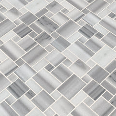 MS International BERGAMO-MP10MM Mesh-Mounted Wall Floor Tile 11.69 x 11.69 in. x 10 mm Mosaic