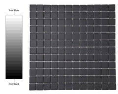 TDPW-UGB1X1-403 Black Porcelain 7/8 Inch Square Unglazed Finish Mosaic Floor Wall Tile for Bathroom Shower, Kitchen Backsplash and Pool