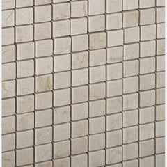 Crema Marfil 5/8x5/8 Polished Mosaic Tile 1 piece