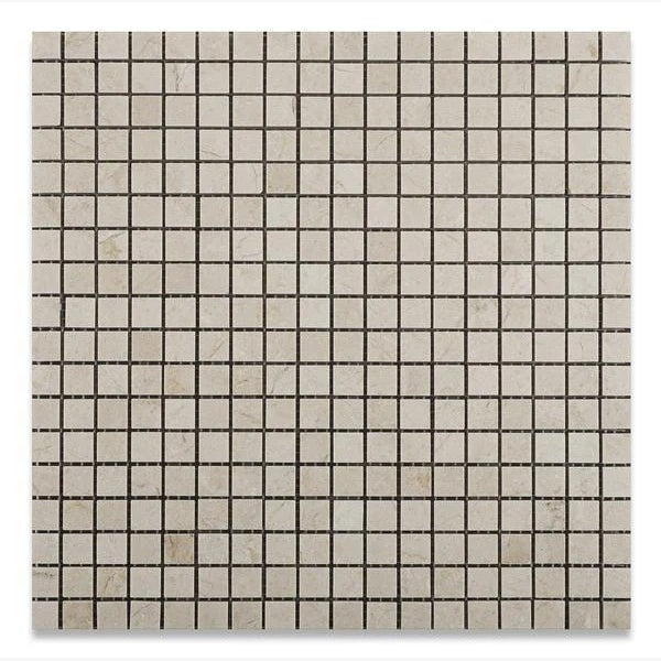 Crema Marfil 5/8x5/8 Polished Mosaic Tile 1 piece