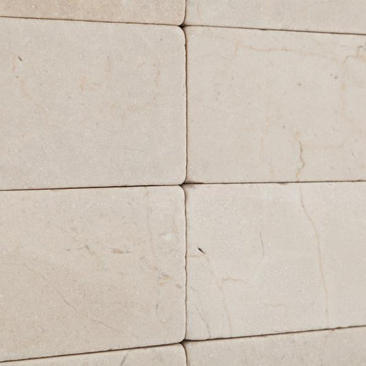 Crema Marfil 3x6 Tumbled Subway Tile