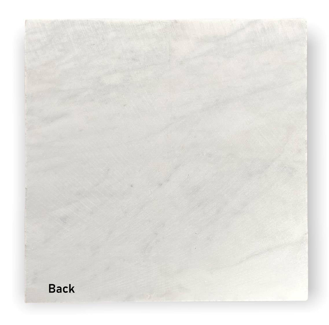 Carrara Marble Italian White Bianco Carrera 18x18 Marble Tile Polished for Bathroom and Kitchen Walls Kitchen Backsplashes (Tenedos)