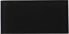 TCSAG-04 3x6 Black Glass Subway Wall Tile -Kitchen and Bath Backsplash