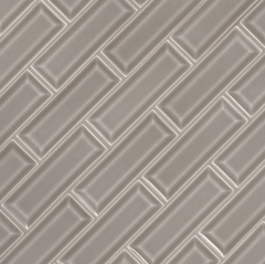 Dove Gray 2x6 Beveled Tile BY MSI (10 sq. ft./Case)