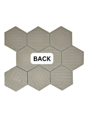 Tenedos Milano 4" Calacatta Gold Look Hexagon Porcelain Floor & Wall Tile for Kitchen Backsplash, Bathroom Shower, Accent Wall