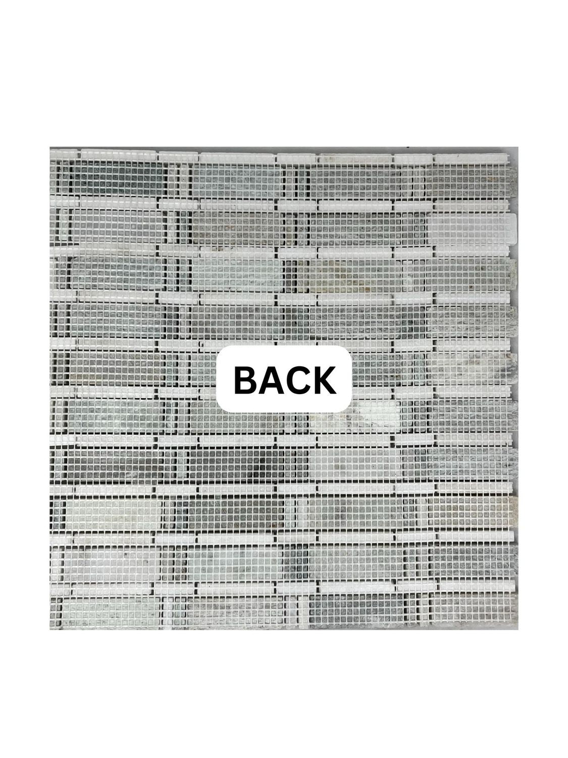 Ming Green, Thassos White Marble Mosaic Wall Tile White and Green Marble Mosaic for Bathroom Shower, Kitchen Backsplash, Fireplace, Accent Wall