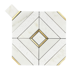 Tenedos Sapphire Gold 12 in. x 12 in. Honed Marble Floor and Wall Tile