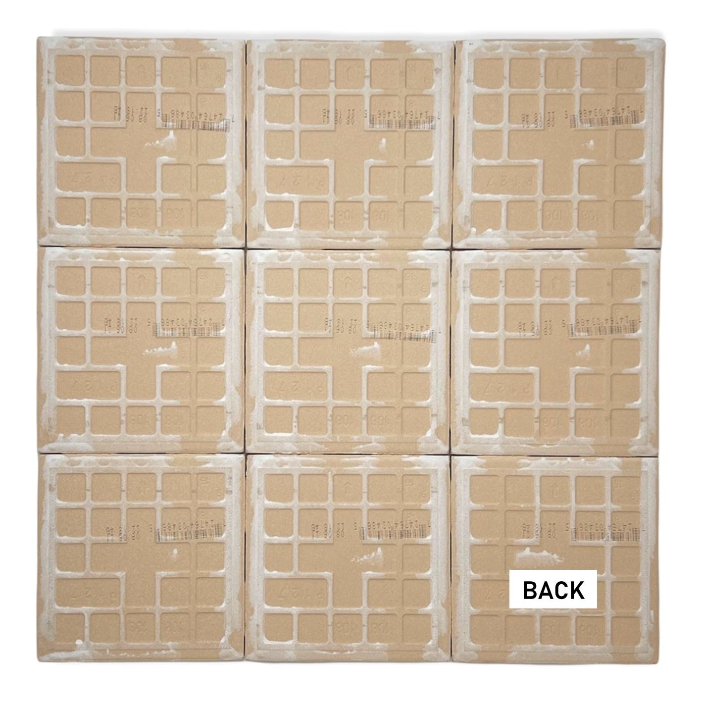 4 in Ceramic Tile 4.25 inch Gloss (Shinny) 4 1/4" Box of 10 Piece for Bathroom Wall and Kitchen Backsplash (White) by Tenedos