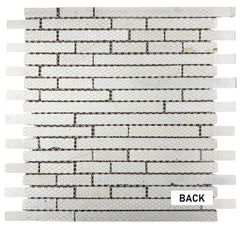 Tenedos Seashells Glass Mixed Mosaic Random Pattern Wall Tile for Backsplash and Bathroom Wall Designed in Italy (12x12)