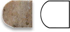 Scabos 3/4" X 12" Travertine Bullnose Pencil Liner Trim