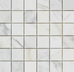 Calacatta Gold 2x2 Marble Mosaic Tile Polished