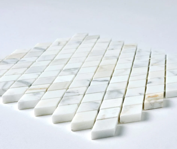 Calacatta Gold Diamond Marble Mosaic Honed