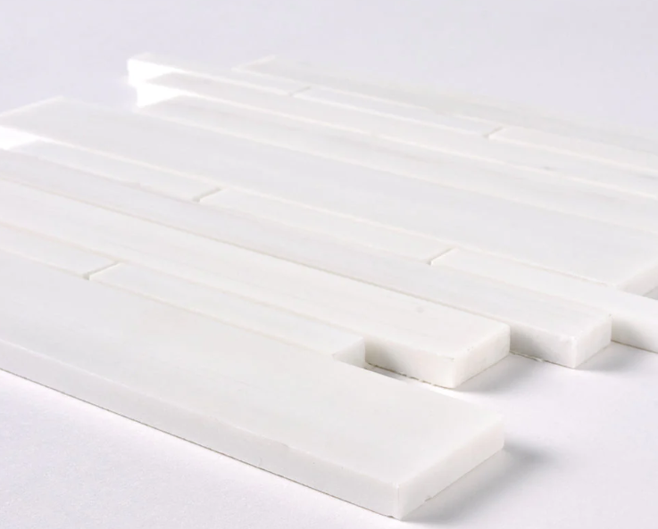 Bianco Dolomite Random Strip Mosaic Polished HTC 1 piece