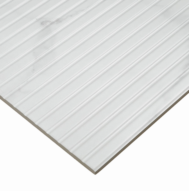 URBANSLAT MARMIRO GREY  16 in. x 48 in. Matte Ceramic Fluted Wall Tile (15.5 sq. ft./Case)