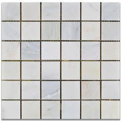 Calacatta Cressa (Asian Statuary) 2x2 Mosaic Honed HTC-1 sqft