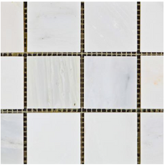 Calacatta Cressa (Asian Statuary) 2x2 Mosaic Honed HTC-1 sqft