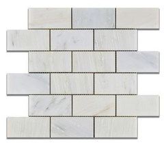 Calacatta Cressa (Asian Statuary) 2x4 Subway Marble HTC HONED-1 sqft