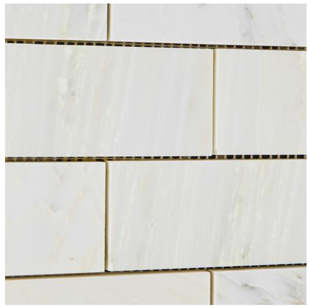 Calacatta Cressa (Asian Statuary) 2x4 Subway Marble HTC HONED-1 sqft