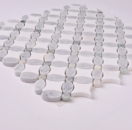 Florita Thassos + Carrara + Green Marble Honed HTC