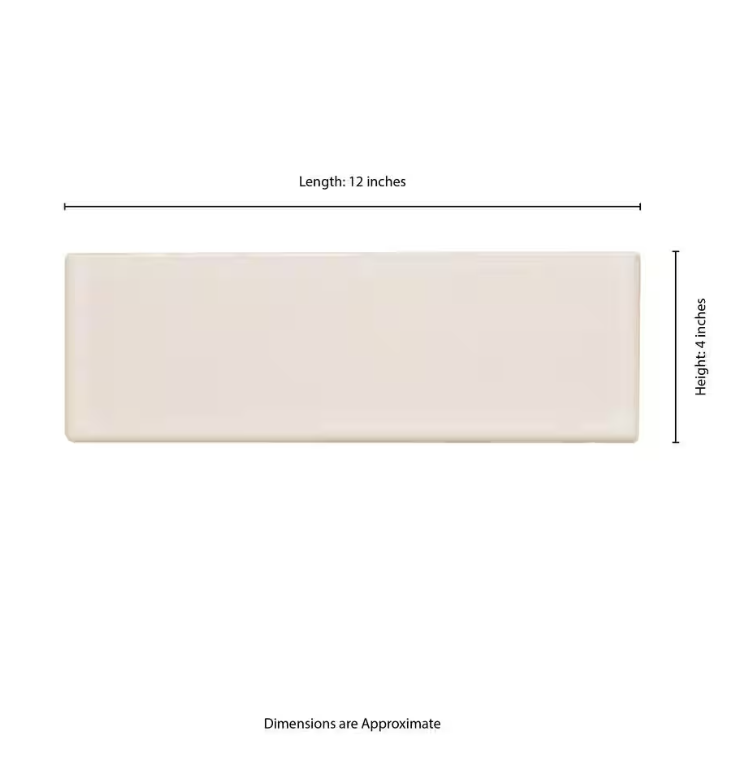 Antique White Glazed 4 in. x 12 in. Glossy Ceramic Subway Wall Tile by MSI (2 sq. ft./Case)