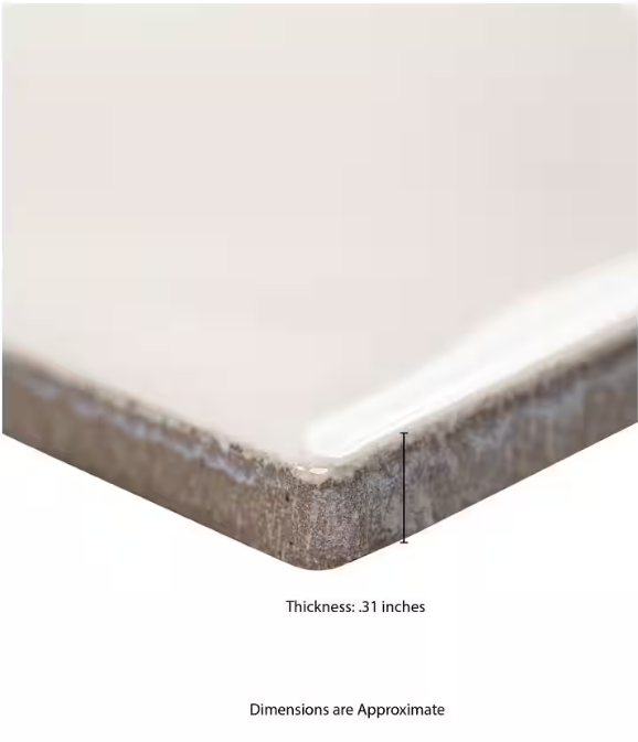 Antique White Glazed 4 in. x 12 in. Glossy Ceramic Subway Wall Tile by MSI (2 sq. ft./Case)