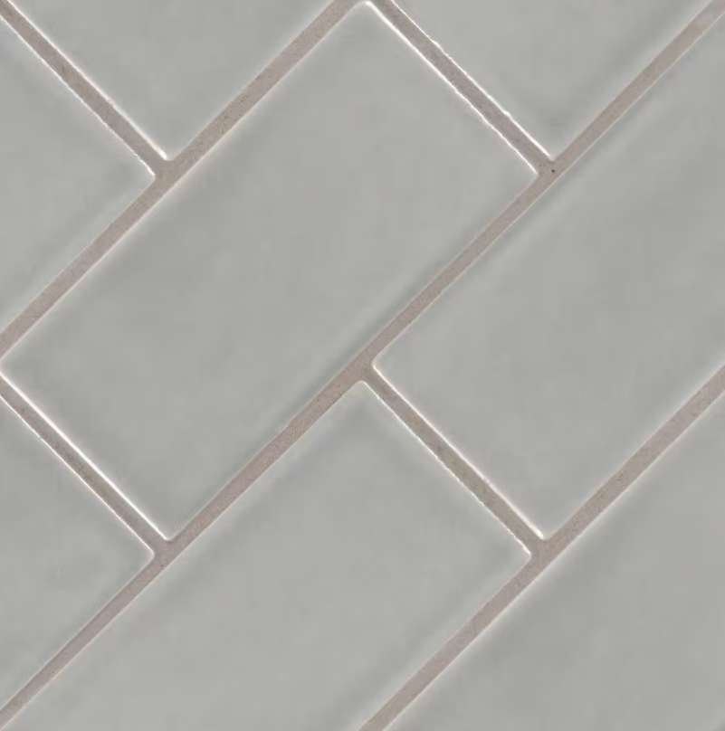 Morning Fog Subway Tile 3x6 Glossy Ceramic Subway Wall Tile by MSI (1 sq. ft./Case)