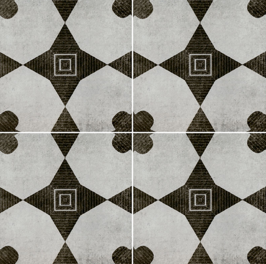 Zaria Sakura Encaustic Tile 8x8 Matte -1 Piece