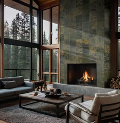 Rustique Earth Gauged Natural Slate Square Tile 12 in. x 12 in., Floor and Wall (10 sq. ft./Case)