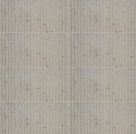 Smoke Stax 6 in. x 12 in. Polished Porcelain Fluted Subway Wall Tile (8.5 sq. ft./Case)