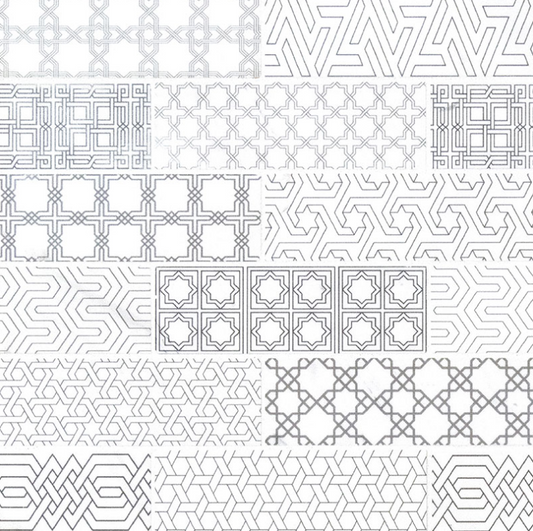 Abani Encaustic Subway Tile-1 sqft