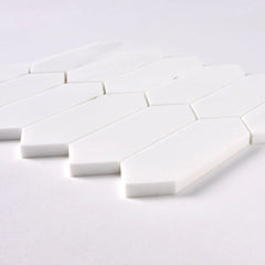 Tenedos Bianco Dolomite Picket Mosaic Polished/Honed