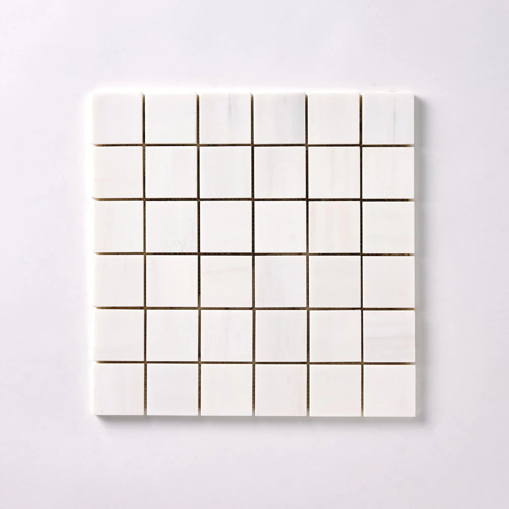 Tenedos Bianco Dolomite 2x2 Mosaic Polished/Honed