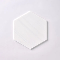 Tenedos Bianco Dolomite 4x4 Hexagon Polished/Honed